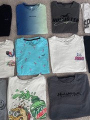 Hollister Brand, Men’s Tee Shirts, Sz Small Clothing, Short Sleeve Bundle