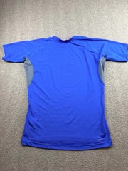 Adidas Blue Performance Training Tee Men’s XXL Mesh Workout Gym Running Shirt