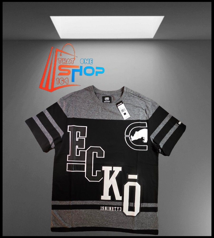 Ecko Unltd. Men’s Graphic Short-sleeve T-shirt Grey/Black Size Large