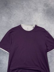 BRUNELLO CUCINELLI Luxury Casual Formal Layered Purple Vintage Shirt RRP750$+