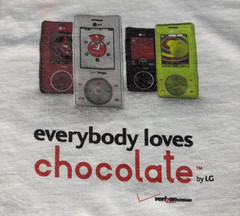 LG Everyone Loves Chocolate Verizon Wireless Shirt Size Large Vintage