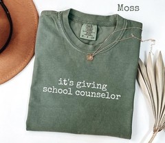 Comfort Colors School Counselor T-Shirt: Funny Mental Health Educator Gift