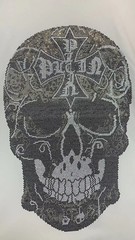 PHILIPP PLEIN T-shirt Round Neck SS PP Glass Black/White Size Medium