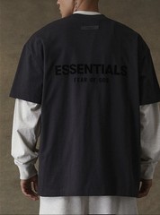 NEW Fear of God Essentials T-Shirt Black Stretch Limo Size Extra Small XS