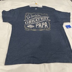 Way To Celebrate Men’s Father’s Day ‘World’s Greatest Papa’ T-Shirt Blue L 42-44