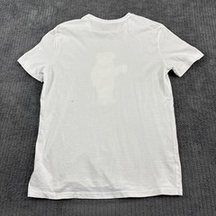 Polo Ralph Lauren T Shirt Mens Small Polo Bear Hot Cocoa Preppy White Tee FLAW