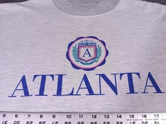 Vtg Atlanta t Shirt Wellington Apparel Resort Graphic Logo Mens XL Boxy 90’s