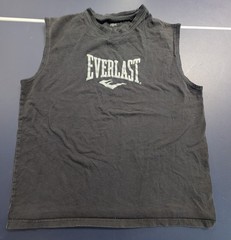 Everlast Men’s Large Sleeveless Shirt Boxing Workout Cotton