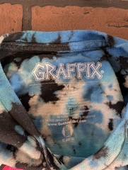 GRAFFIX Jester Blue Tie Dye Get Down Art T-Shirt ~Never Worn~ S M L XL 2XL