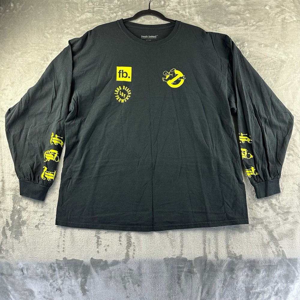 Fresh Baked T-Shirt Men’s 3XL Black Long Sleeve