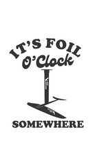It’s Foil O’clock Kitesurfing T Shirt Foiling Wingfoil Tee SUP Board Gifts