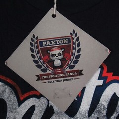 The Fighting Panda Shirt Mens Small Blue Long Sleeve T Shirt Pullover Cotton NWT
