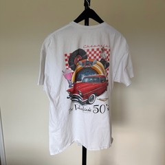 Chevrolet The Fabulous 50s T-Shirt XL White Bel Air Joe Blow Ts
