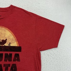 Disney Lion King Shirt Mens XL Red Simba Timon Pumbaa Hakuna Matata Short Sleeve