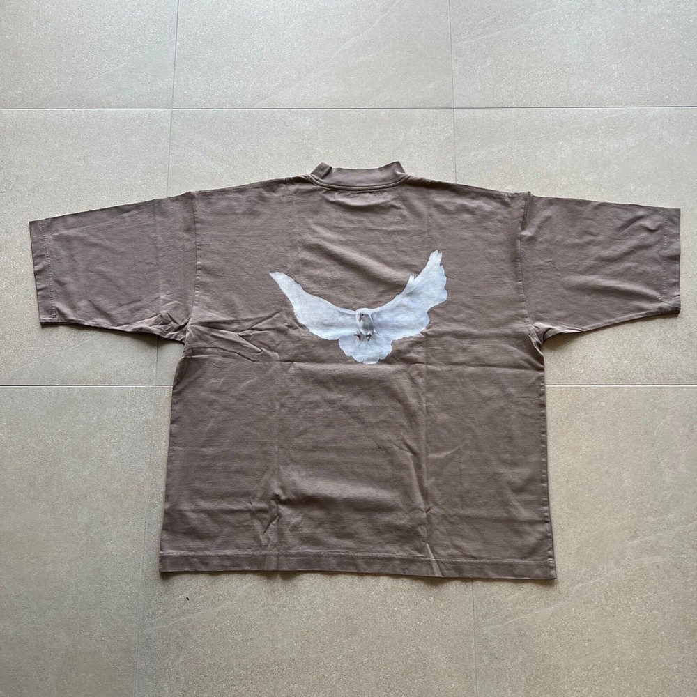 Yeezy Gap Engineered By Balenciaga Dove 3/4 Sleeve T-Shirt Beige 469669-00