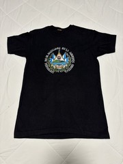 Vintage El Salvador Coat of Arms Souvenir T-Shirt Size M Travel Vacation Flag