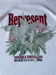 Represent DOUBLE DISTILLED FLAT WHITE T-SHIRT Size-L