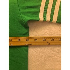 Vintage Leinenkugels Beer Green Ringer T-Shirt V-Neck Athletic Stripe Distressed