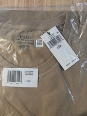 Polo Ralph Lauren Cotton Jersey Crewneck T-Shirt Tan Big & Tall 2XB Short Sleeve