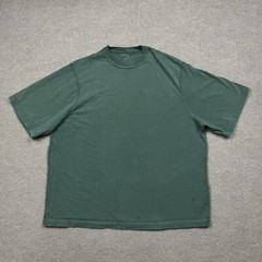 RSQ T Shirt Men’s Size S Green Boxy Cropped Tee Crew Neck Short Sleeve Casual