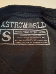 Travis Scott Astroworld Tour Merch Wish You Were Here Long Sleeve T-Shirt Size S