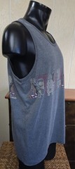 Hinano Tahiti Island Girl Gray Tahiti Sleeveless Tank Top T-Shirt Sz XL