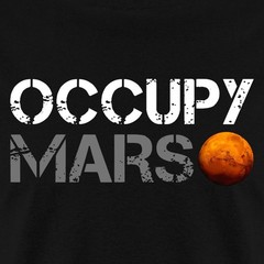 Occupy Mars Space Planet Nerdy Men’s T-Shirt