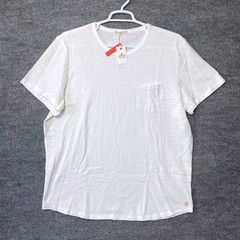 Marine Layer Mens XXL Heavy Slub Pocket Tee Antique Cream White NWT Fall 2022