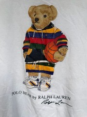 Polo Ralph Lauren Classic Fit Basketball Polo Bear Graphic Ringer T-Shirt