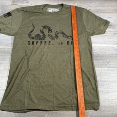 Black Rifle Coffee Company Coffee or Die T-Shirt Snake Military Green Men’s M