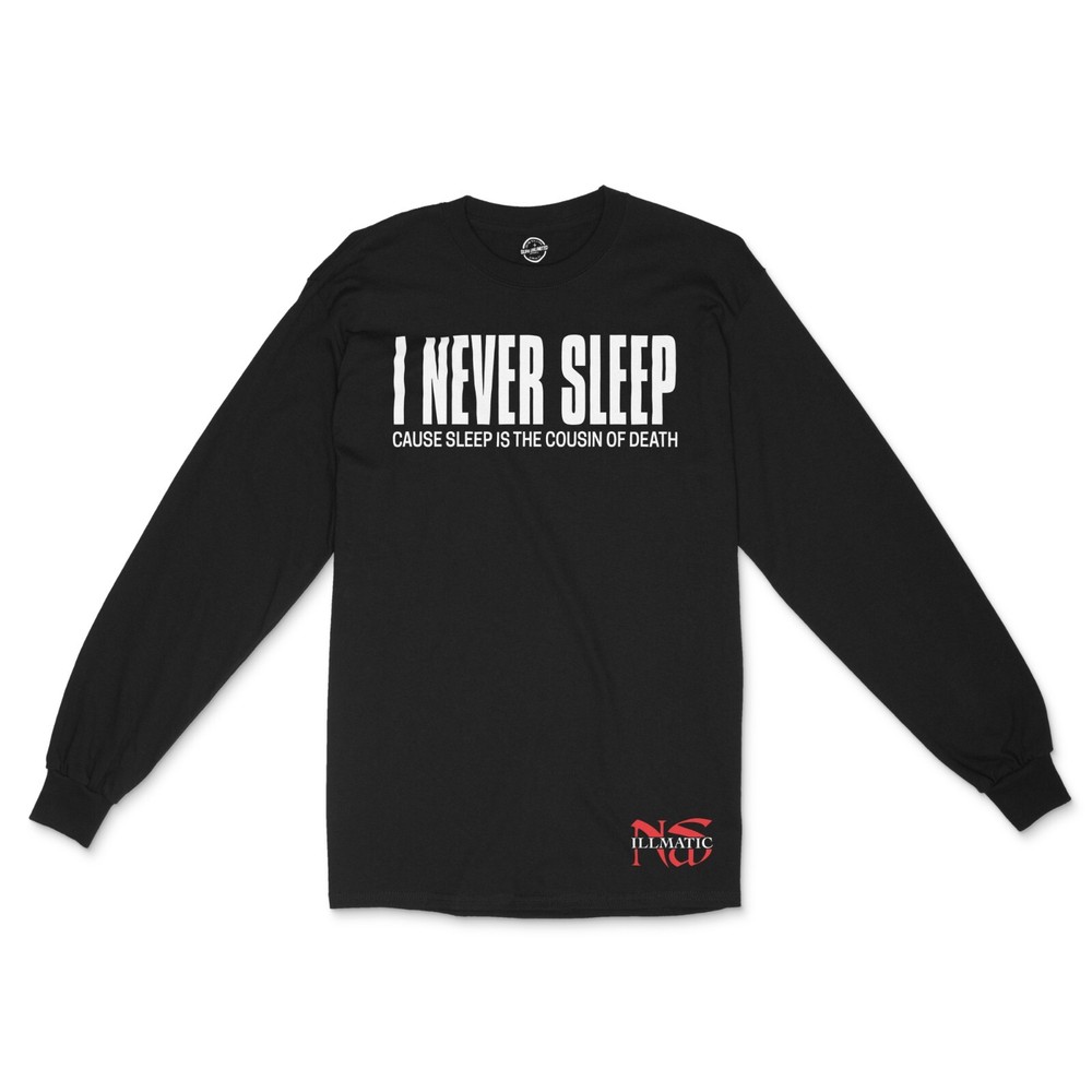 I Never Sleep Hip Hop Illmatic Nas Men’s Design Graphic Tees T Shirts