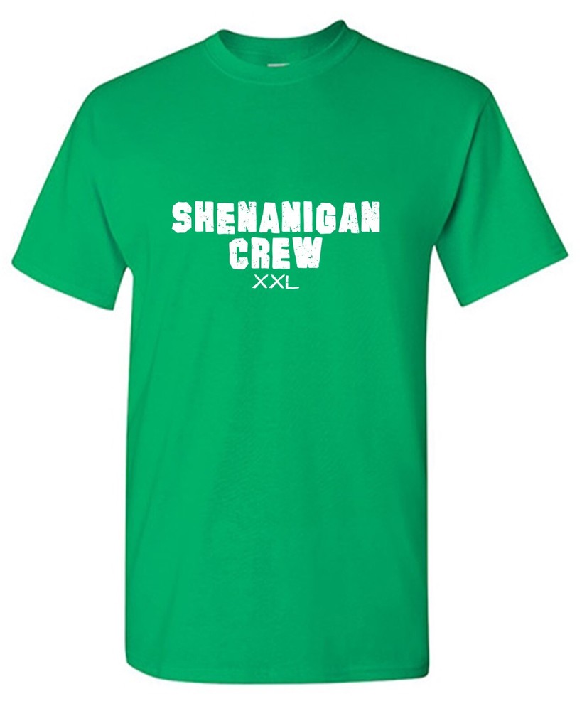 Shenanigan Crew Sarcastic Humor Graphic Tee Gift Men Novelty Funny T Shirt