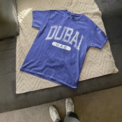 Dubai UAE Classic Varsity Style T-Shirt Tourist Blue Tee, T-Shirt