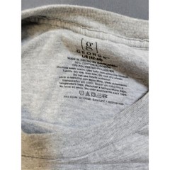 Lot of 3 Mens Large Gray T Shirts Short Sleeve Hanes George Cotton Blend