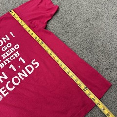 Vintage 80s 90s I Can Go From Zero To Edgy Novelty Funny XL T-Shirt