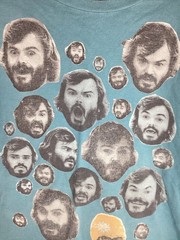 JACK BLACK Rare Volcom X Yo Gabba Gabba Tshirt 2012 Tenacious D DJ Lance Rock