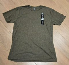 Next Level Apparel Adult Triblend Super Soft Plain Crew Tee – Army Green – MED
