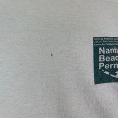 VINTAGE Nantucket Beach Permit Shirt Adult XXL White Tee University Outdoor 90s