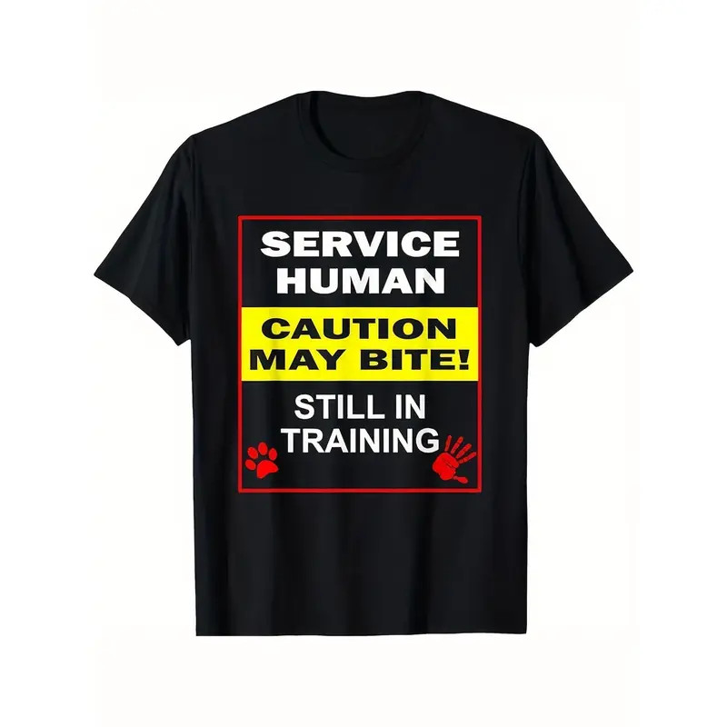 Summer t Shirts Emotional Support Human Do Not Pet – Service Dog Love Streetwear