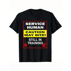 Summer t Shirts Emotional Support Human Do Not Pet – Service Dog Love Streetwear