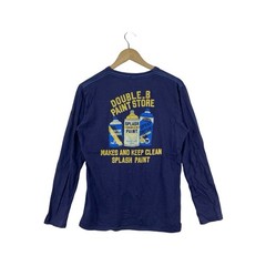 Vintage DOUBLE.B MIKI HOUSE Long Sleeve Graphic Tee Shirt Paint