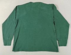 Polo Ralph Lauren Shirt Mens XL Green Waffle Knit Thermal Long Sleeve Pony Logo