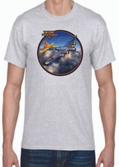 Adult DryBlend® T-Shirt – (B-17 SUPERFORTRESS BOMBER – WWII AIRPLANE/ PLANE)