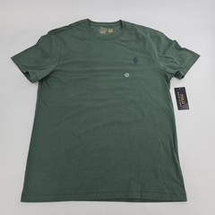 Polo Ralph Lauren Custom Slim Fit T-shirt Pony Logo Mens LARGE L Green Top NEW