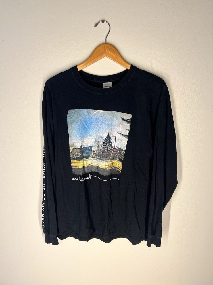 Real Friends The Home Inside My Head Long Sleeve Tour Shirt Black Gildan Size L