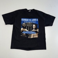 Vintage Hasim Rahman Vs Lennox Lewis 2 Boxing T-Shirt Adult L/XL Black 2001