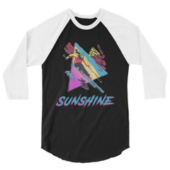 Skiing Shirt, Ski Sunshine, Skier Gift, Sunshine Village 3/4 sleeve raglan shirt