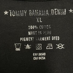 Tommy Bahama Denim V Neck T Shirt Men’s XL Black Cotton Short Sleeve Tee