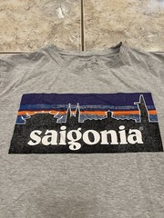 Adult M Illiminate SAIGONIA Shirt Crew Neck Stretch Cotton Blend Distressed