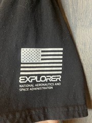NASA Explorer T-Shirt Adult Large Black